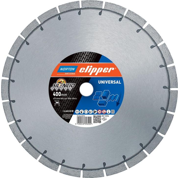 Silencio Extreme Universeel diamantzaagblad 400 x 25,4 mm, Doe-het-zelf en Verbouw, Overige Doe-het-zelf en Verbouw, Nieuw, Ophalen of Verzenden