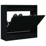 vidaXL Schoenenkast 60x21x57 cm bewerkt hout zwart, Huis en Inrichting, Verzenden, Nieuw