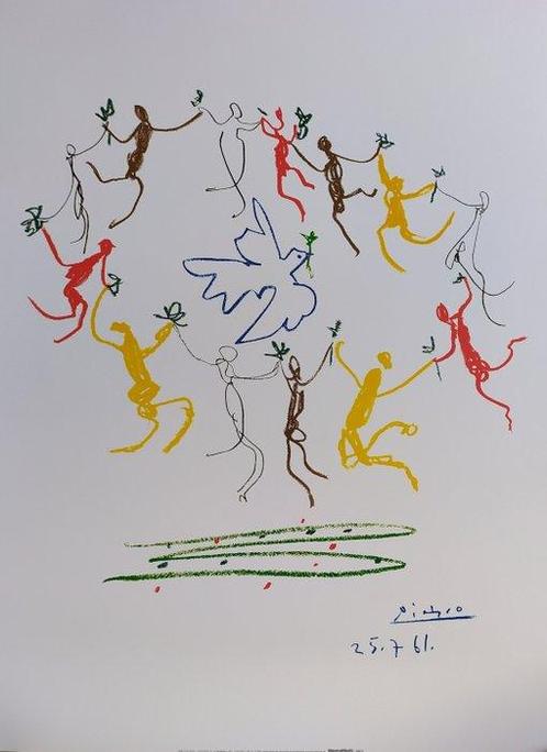 Pablo Picasso (1881-1973) (after) - La Ronde de la, Antiek en Kunst, Kunst | Tekeningen en Foto's