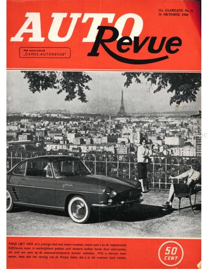 1960 AUTO REVUE MAGAZINE 21 NEDERLANDS, Boeken, Auto's | Folders en Tijdschriften