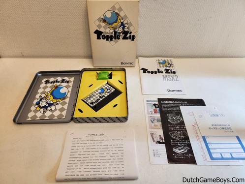MSX - Topple Zip - Special Edition + Toy, Spelcomputers en Games, Spelcomputers | Overige, Gebruikt, Verzenden