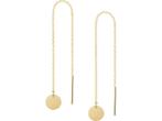 Marie-Celeste Doortrekoorbellen Rondjes 7 mm - Goud, Huis en Inrichting, Verzenden, Nieuw