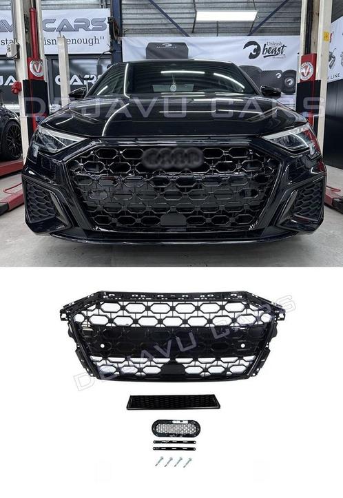 RS3 Look Front Grill Black Edition voor Audi A3 8Y, Auto diversen, Tuning en Styling, Ophalen of Verzenden