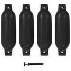 vidaXL Bootstootkussens 4 st 41x11,5 cm PVC zwart, Verzenden, Nieuw