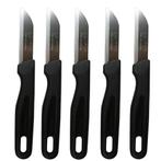 Solingen Set schilmesjes - RVS glad - 16 cm - zwart - 5 s..., Ophalen of Verzenden, Nieuw