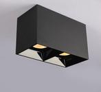 Opbouwspot | LED | Tweevoudig | Vierkant | Dimbaar | Zwart, Nieuw