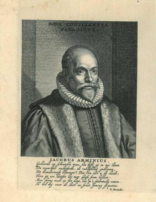 Portrait of Jacobus Arminius, Antiek en Kunst, Kunst | Etsen en Gravures