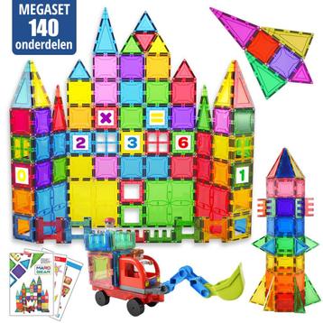 Mega pakket magnetisch speelgoed – 140 onderdelen - beschikbaar voor biedingen