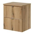 Wastafelonderkast Newport met 2 lades 50x60x40 cm eikenkleur, Verzenden, Nieuw