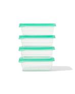 HEMA Vershoudbakjes 300ml - 4 stuks 4=40% / 3=30% / 2=20%, Verzenden, Nieuw