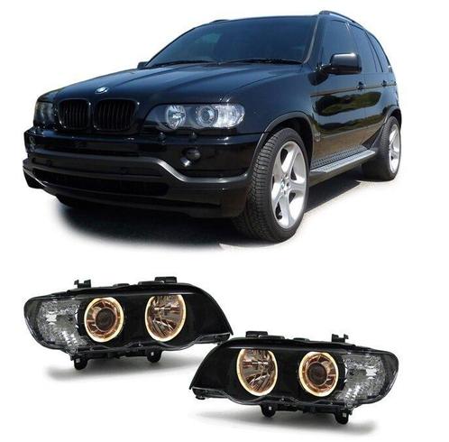Angel Eyes (Geel) Koplampen Xenon BMW X5 E53 B5822, Auto-onderdelen, Verlichting, Nieuw, BMW