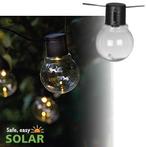 Solar Lichtsnoer - Menorca - 10 Hanglampjes, Tuin en Terras, Buitenverlichting, Nieuw, Minder dan 50 watt, Zonne-energie, Hanglamp