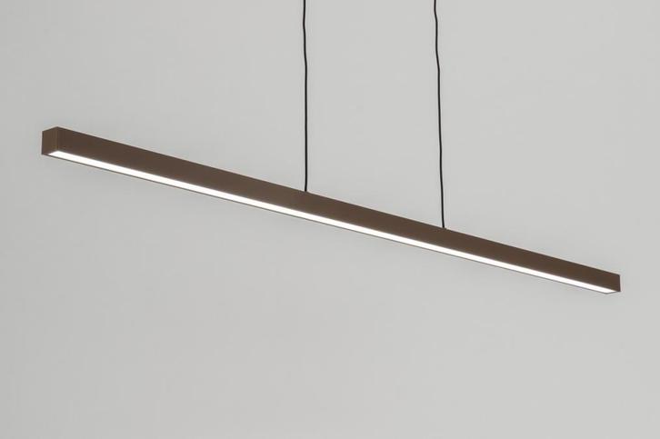 Rietveld Hanglampen - Bruin - Metaal, Huis en Inrichting, Lampen | Hanglampen, Verzenden