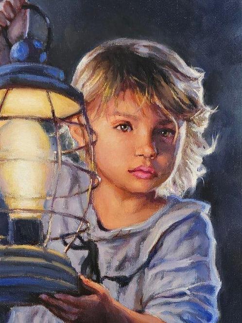 Alessandro Granata (1989) - La luce della speranza, Antiek en Kunst, Kunst | Schilderijen | Klassiek