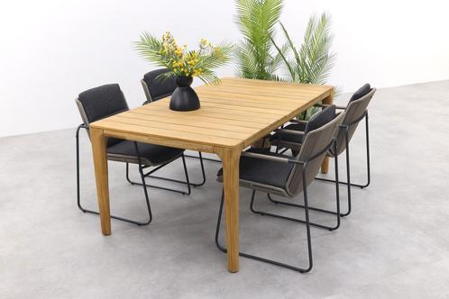Taste Parma/Liam tuinset - 180x100 cm. - Stapelbaar, Tuin en Terras, Tuinsets en Loungesets, Tuinset, Nieuw, Hout, Verzenden