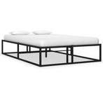 vidaXL Bedframe metaal zwart 120x200 cm, Huis en Inrichting, Slaapkamer | Bedden, Verzenden, Zwart, Nieuw, Twijfelaar