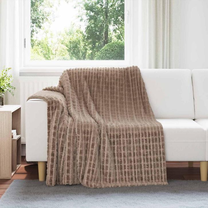 vidaXL Kleden 6 pcs Kameel 200 x 150 cm Fleece, Huis en Inrichting, Slaapkamer | Beddengoed, Bruin, Nieuw, Verzenden