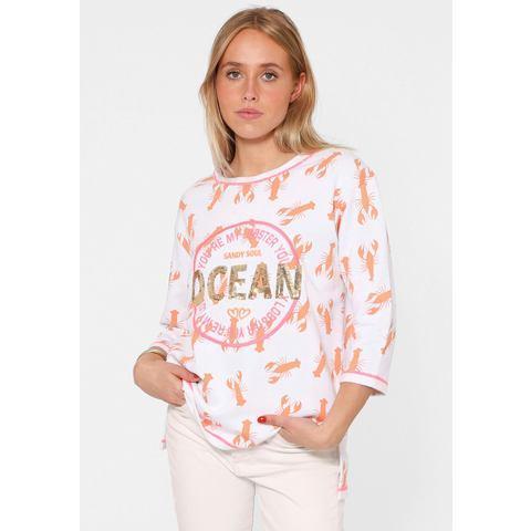 Zwillingsherz Longsleeve Shirt Ocean Sandy Soul met, Kleding | Dames, T-shirts, Nieuw, Verzenden