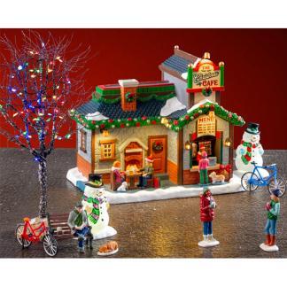 Kerstdorp set | Lemax | The Christmas Cafe Set | Caddington, Diversen, Kerst, Nieuw, Verzenden