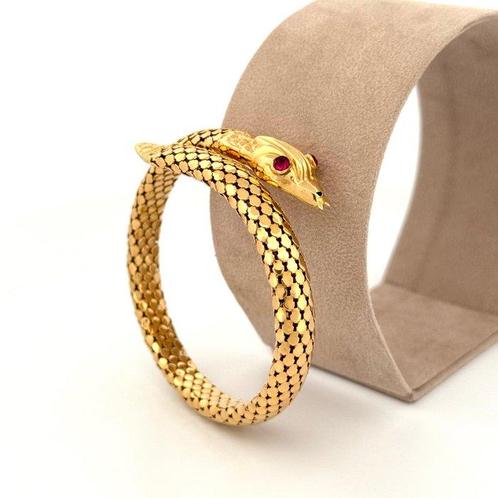 Handmade - Armband - Serpente - 38.1 g - 18 karaat Geel goud, Sieraden, Tassen en Uiterlijk, Armbanden