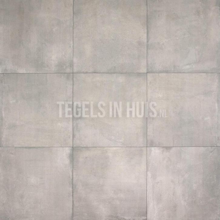Vloertegel / wandtegel indeed betonlook grijs 60x60, Doe-het-zelf en Verbouw, Tegels, Vloertegels, Nieuw, 10 m² of meer, Keramiek