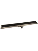 Luxe douchedrain 70cm zwart met glasplaat (Opruiming), Huis en Inrichting, Ophalen of Verzenden, Nieuw, Overige typen
