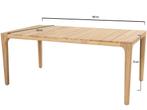 Liam dining tuintafel 180x100xH75 cm teak Taste 4SO, Tuin en Terras, Ophalen of Verzenden, Nieuw, Teakhout