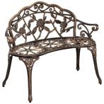Tuinbank Monfalcone 2-persoonsbank 99x54x78 cm bronskleurig, Tuin en Terras, Tuinbanken, Verzenden, Nieuw