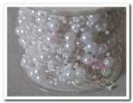 Parelketting rol 15 meter wit 3+8 mm Parelketting, Ophalen of Verzenden, Nieuw