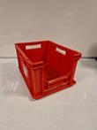 Magazijn/grijpbak 400x300x220 stapelbaar, rood, stevig, met