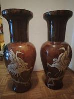 Balustervaas - bamboe lak eierschalen mozaïek - Vietnam -