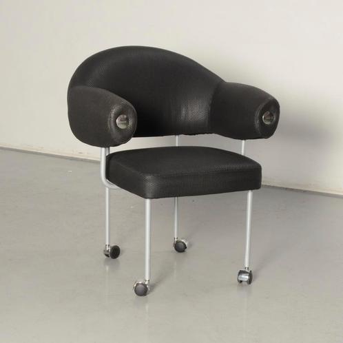 Inno designvergaderstoel, zwart, verrijdbaar, Huis en Inrichting, Stoelen, Ophalen of Verzenden