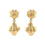 Gouden oorhangers 18 karaat, Sieraden, Tassen en Uiterlijk, Oorbellen, Verzenden, Zo goed als nieuw, Goud, Goud