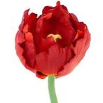 Tulp deluxe rood 25 cm Kunstbloemen - Overige kunstbloemen, Ophalen of Verzenden
