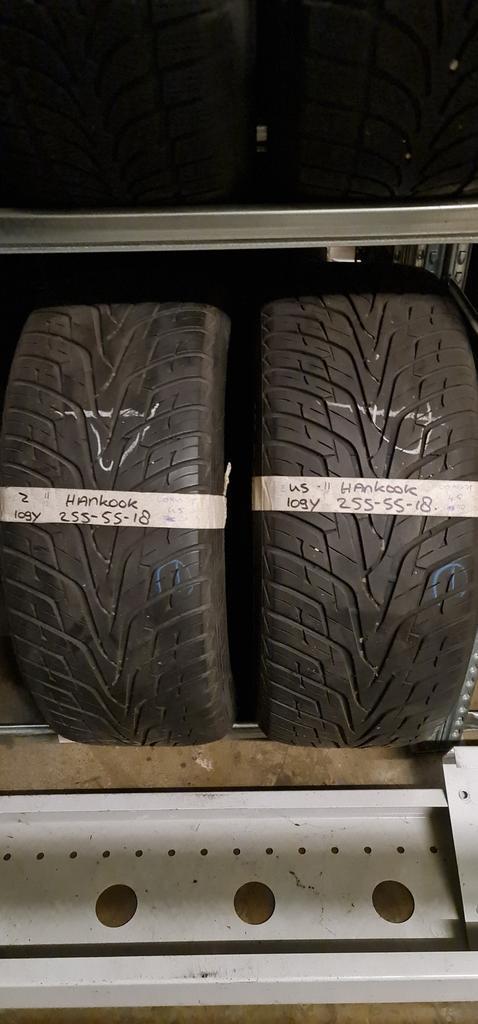 2x 255-55-18 Hankook Zomer 4.5mm €40 Per Band 255 55 18, Auto-onderdelen, Banden en Velgen, 18 inch, Zomerbanden, 255 mm, Personenwagen
