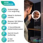 2dekans | Make Up Spiegel met Led Verlichting - 5X, Huis en Inrichting, Lampen | Wandlampen, Ophalen of Verzenden, Zo goed als nieuw