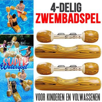 Opblaasbaar Boomstam Zwembadspel - 4 delig beschikbaar voor biedingen