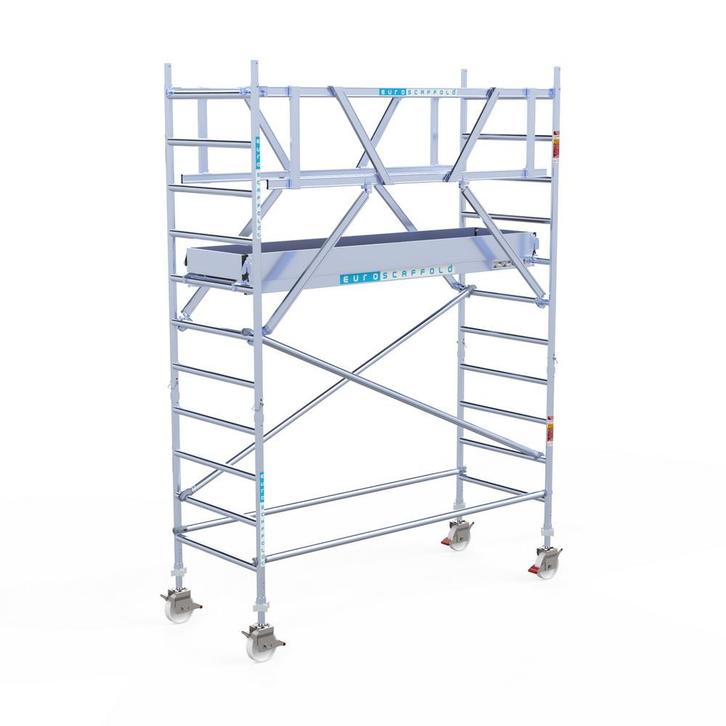 Rolsteiger Original 90x250 4,2m werkhoogte vrijstaand, Doe-het-zelf en Verbouw, Steigers, Rolsteiger of Kamersteiger, Nieuw, 2 tot 5 meter