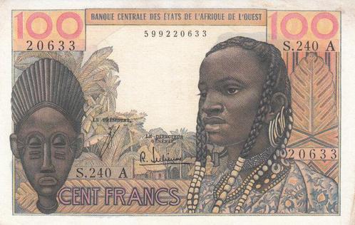 1965 Xf West African States P 101af 100 Francs Nd, Postzegels en Munten, Bankbiljetten | Europa | Niet-Eurobiljetten, Verzenden