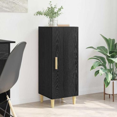 vidaXL Dressoir Zwart eiken 34.5 x 34 x 90 cm Bewerkt hout, Huis en Inrichting, Kasten | Dressoirs, Nieuw, Minder dan 50 cm, Overige houtsoorten