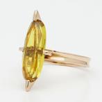 Ring - 18 karaat Roségoud Saffier, Nieuw