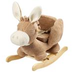 Hobbeldier ezel van teddy stof in beige – knuffelzacht en., Ophalen of Verzenden, Nieuw