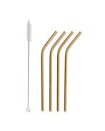 HEMA Rietjes rvs goudkleurig - 4 stuks, Verzenden, Nieuw