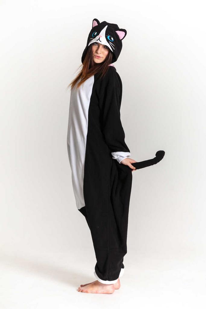 Onesie Zwarte Kat Pak M-L Poezenpak Kostuum Zwart 170 176 Di, Kleding | Dames, Carnavalskleding en Feestkleding, Kleding, Nieuw