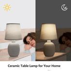 Aigostar Tafellamp 130200PTT - Keramiek - Lamp met witte kap, Verzenden, Nieuw