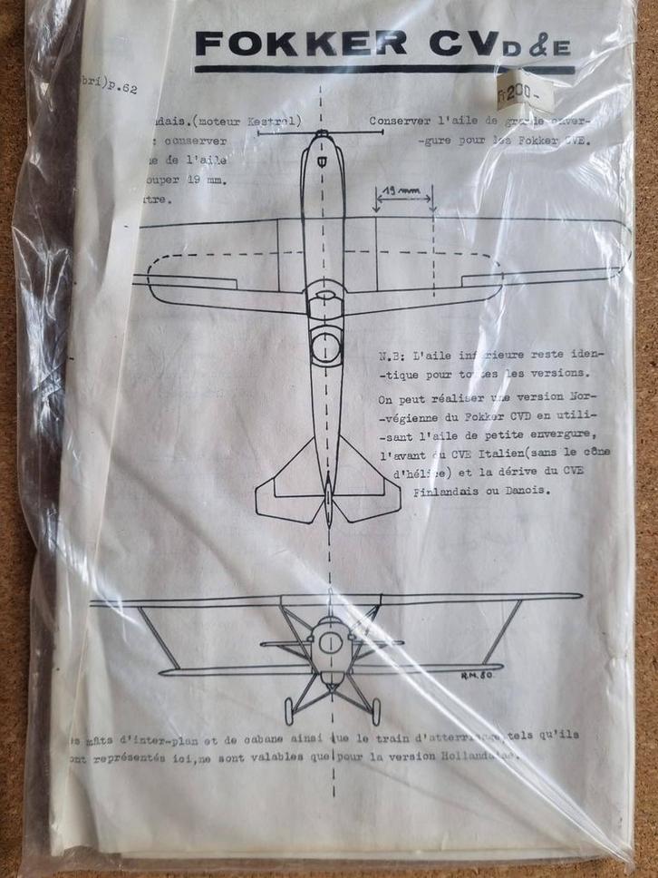 Alpha Fokker CV D&E 1:72, Hobby en Vrije tijd, Modelbouw | Vliegtuigen en Helikopters, Verzenden