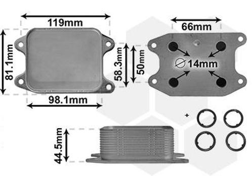OLIEKOELER VOOR AUDI A1 8X 2010-2014 04E117021B, Auto diversen, Auto-accessoires, Nieuw, Ophalen of Verzenden