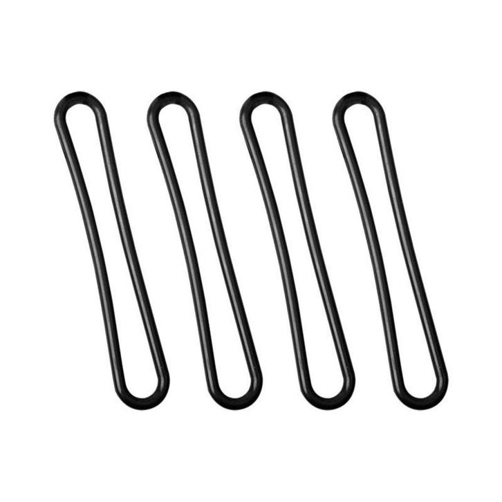 ProPlus Spanrubber - Ø 8 x 200 mm - Zwart - 4 stuks, Auto diversen, Aanhangwagen-onderdelen, Nieuw, Ophalen of Verzenden