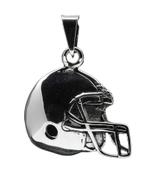Zilveren Rugby helm groot ketting hanger, Verzenden, Nieuw