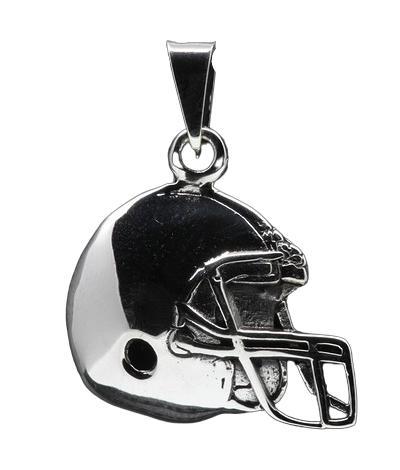 Zilveren Rugby helm groot ketting hanger, Sieraden, Tassen en Uiterlijk, Kettinghangers, Verzenden